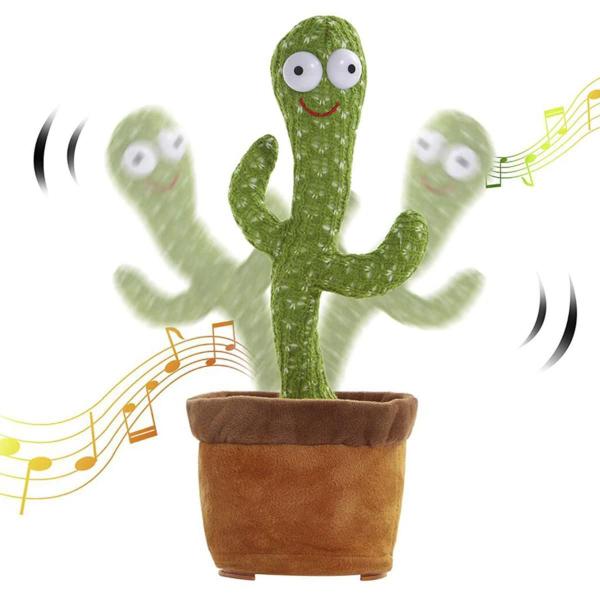 Cacto De Brinquedo Em Pelúcia Fala Toca Música Recarregável - Zxz Imagem de Cacto De Brinquedo Em Pelúcia Fala Toca Música Recarregável
