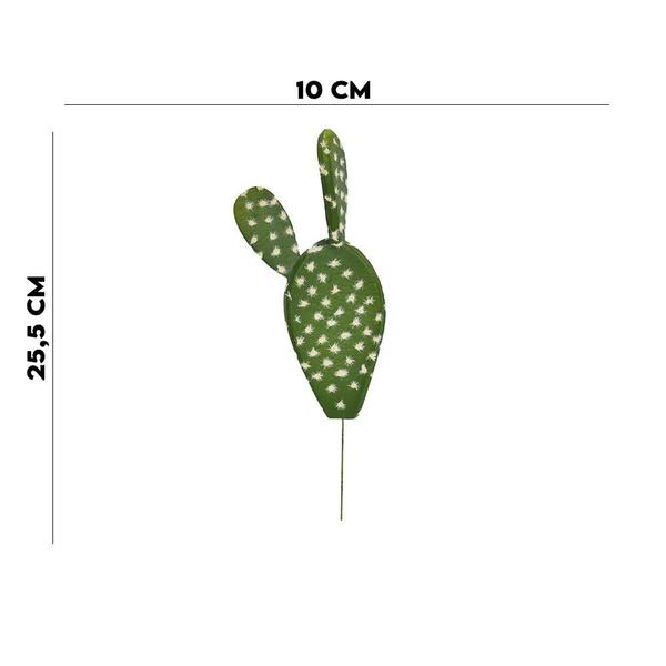 Imagem de Cacto Verde Artificial Permanente para Decoração 33cm Florarte