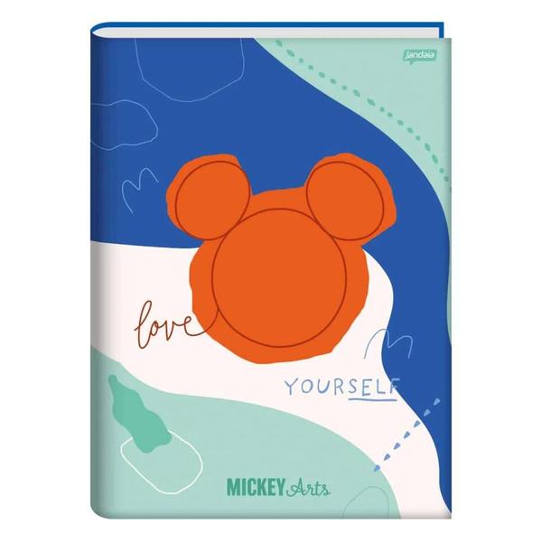 Imagem de Cad 1/4 broch CD 80fls Jandaia Mickey Arts c/5 ref 69477-23