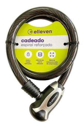 Cadeado Bike Aço Reforçado Elleven Com Chave 80cm X 15mm F109 Imagem de Cadeado Bike Aço Reforçado Elleven Com Chave 80cm X 15mm F109