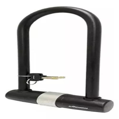 Cadeado Elleven Bicicleta/Moto U-Lock Trava Chave 17X32Cm Imagem de Cadeado Elleven Bicicleta/Moto U-Lock Trava Chave 17X32Cm
