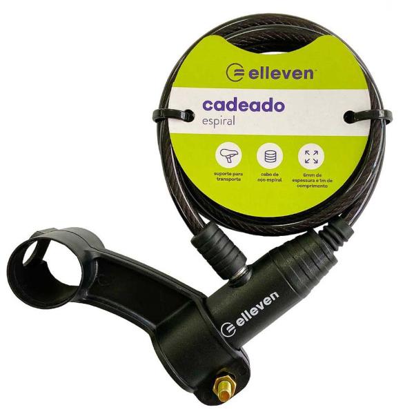 Imagem de Cadeado Elleven Bike com Suporte Bicicleta 1M X 6MM