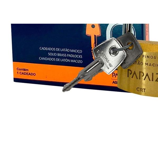 Imagem de Cadeado Papaiz Tetra Chave 70Mm