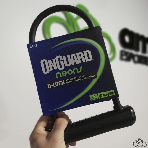 Imagem de Cadeado Para Bicicleta Trava Bike Moto U-Lock Onguard Neons 8153