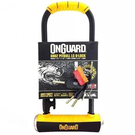 Imagem de Cadeado Trava Ulock Onguard Pitbull Ls 8002 Chave Bike Moto