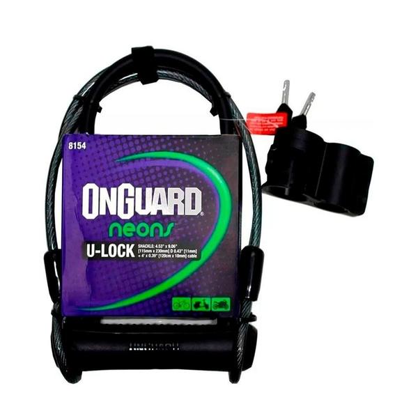 Imagem de Cadeado U-lock + Cabo Onguard 8154