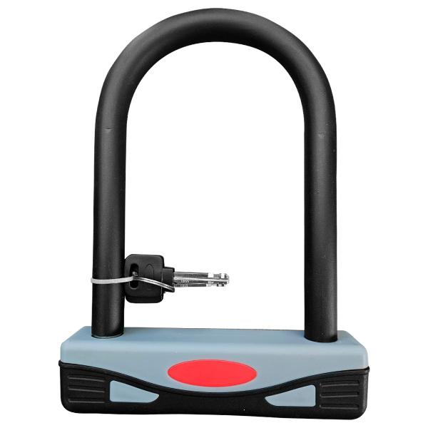 Cadeado U-Lock Mtb Speed Urban 170x245mm 2 Chaves Revestida Absolute Imagem de Cadeado U-Lock Mtb Speed Urban 170x245mm 2 Chaves Revestida Absolute