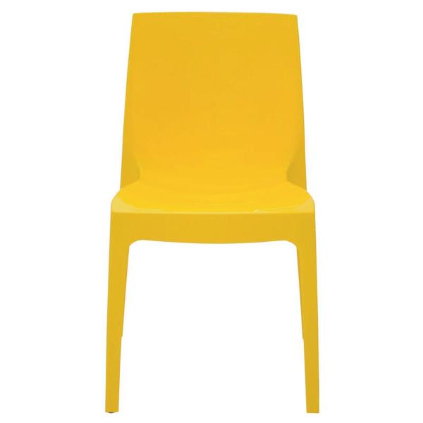 Imagem de Cadeira Alice Brilho Summa em Polipropileno Amarelo Tramontina