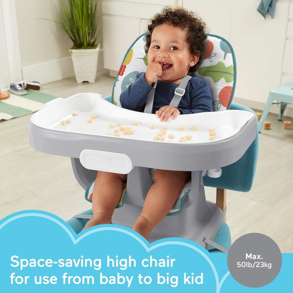 Imagem de Cadeira alta Fisher-Price SpaceSaver Simple Clean Pearfection