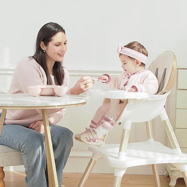 Imagem de Cadeira alta para bebês XuEMi 6 em 1 conversível com arnês de segurança