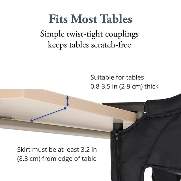 Imagem de Cadeira alta portátil Inglesina Fast Table Cadeira verde escuro