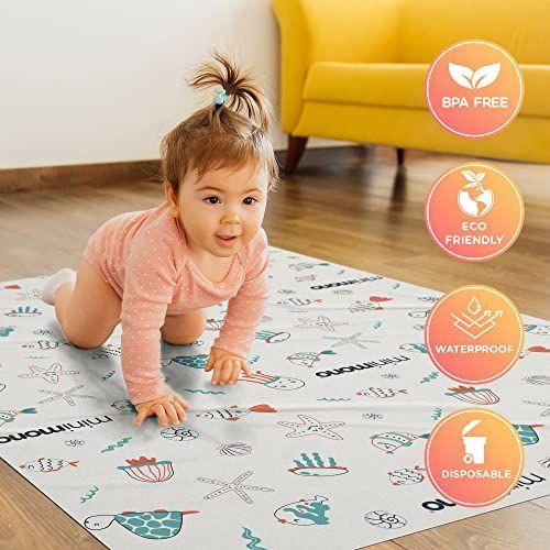 Imagem de Cadeira alta Splat Mat Minimono Baby Under, 30 unidades à prova d'água