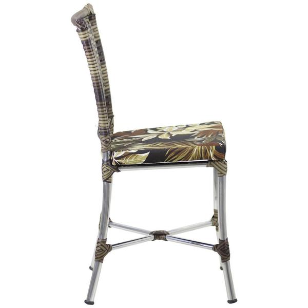 Imagem de Cadeira Angra em Ferro Com Almofada Impermeável Para Cozinha Trama Original