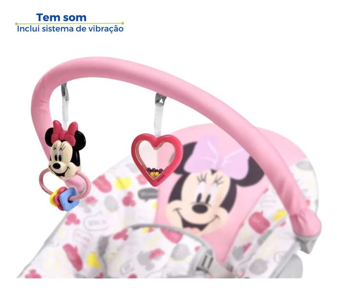 Imagem de Cadeira Balanço Bebe Descanso Infantil Minnie Menina Multi