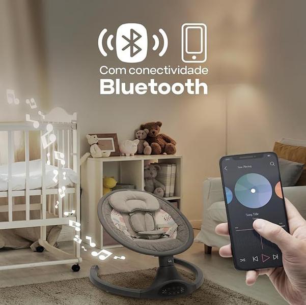 Imagem de Cadeira Balanço Infantil Bluetooth Musical Portátil Clingo