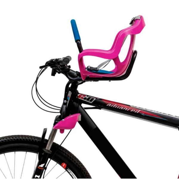 Imagem de Cadeira Bicicleta Dianteira Frontal Bike Freebike Rosa