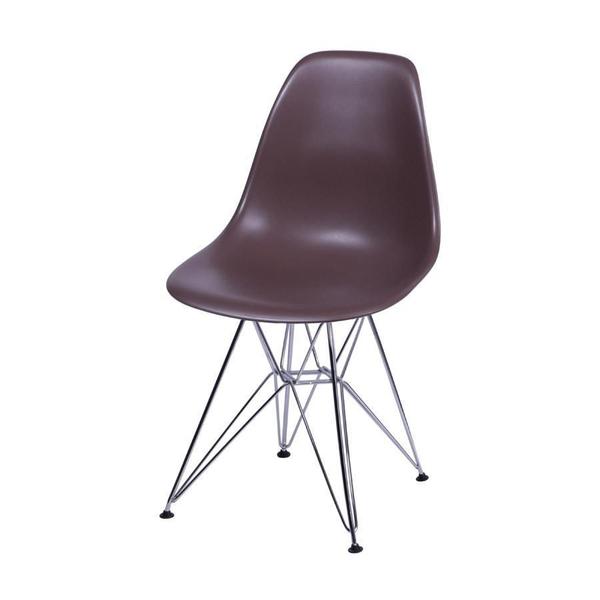 Imagem de Cadeira Boxbit Dkr Eames Base Cromada Café