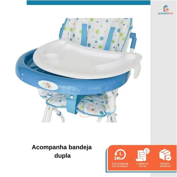 Imagem de Cadeira Cadeirao Alimentacao Bbebe Cadeirinha Infantil Portatil Refeição Comer Criança Reclinável Papa e Soneca Alta Dobravel Flash Baby Style Rosa