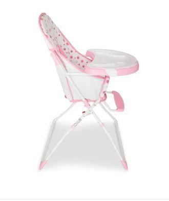 Imagem de Cadeira cadeirão alimentação bebe infantil criança flash  flash rosa