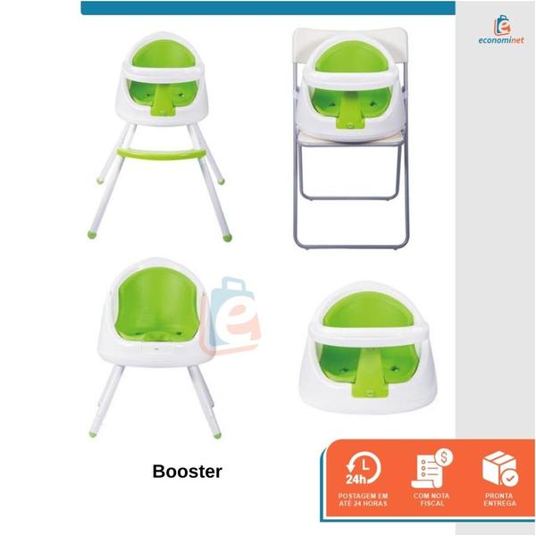 Imagem de Cadeira Cadeirão de Alimentação de Bebê Infantil Comer Refeição Booster Brinquedo Carrinho 4 em 1 Lily Verde