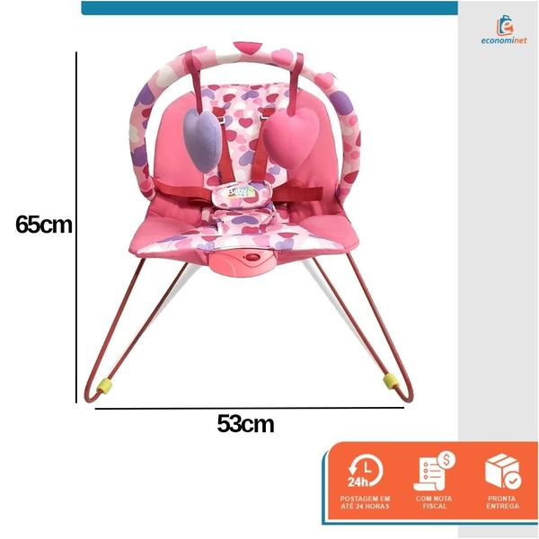 Imagem de Cadeira Cadeirinha de Descanso Vibratória Bebê Musical com Brinquedos Lite 11kg