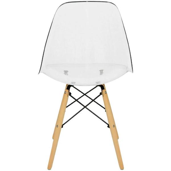 Imagem de Cadeira Charles Eames Cristal Eiffel Wood Designer