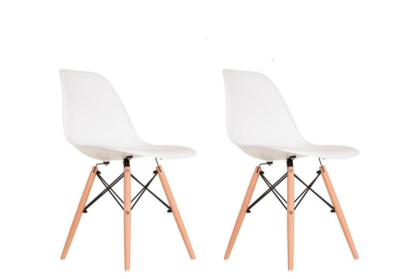 Imagem de Cadeira Charles Eames Design Eiffel Kit com 2 Unidades Moderna P/ Escrivaninha