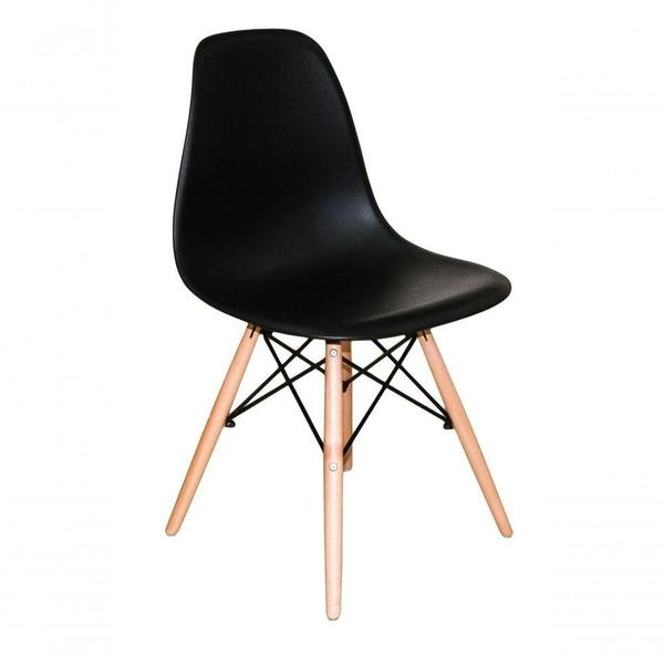 Imagem de Cadeira Charles Eames Dkr Eiffel Wood Madeira Preta