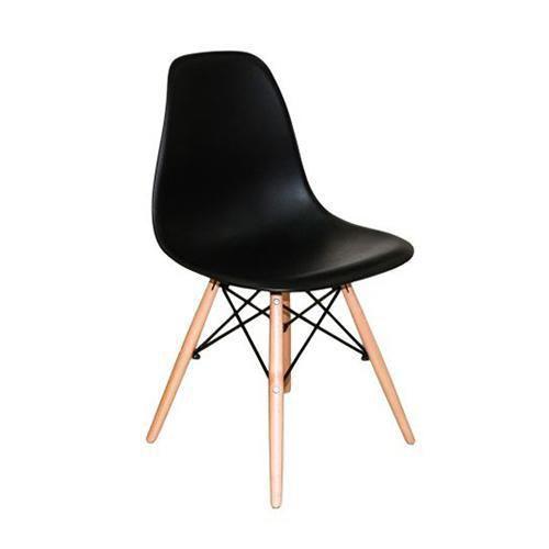 Imagem de Cadeira Charles Eames Wood Design Eiffel De Jantar Preta