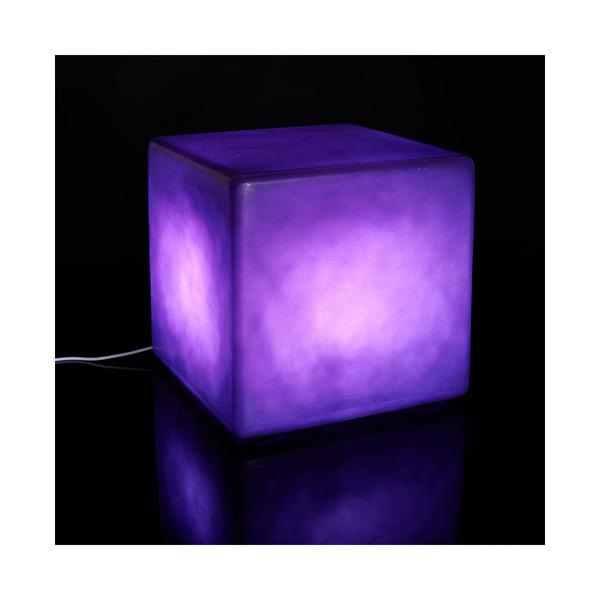 Imagem de Cadeira Cubo de Plástico Iluminado Ibiza Roxo Freso