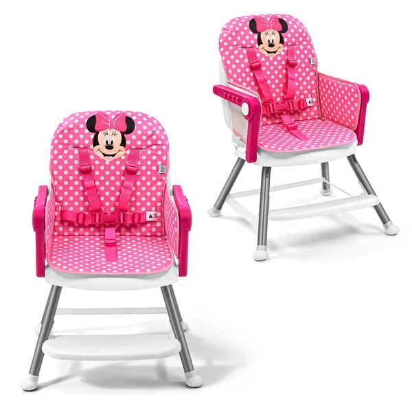 Imagem de Cadeira De Alimentacao Ajustavel Alta E Baixa Assento Elevatorio Minnie 3 Em 1 - Multikids