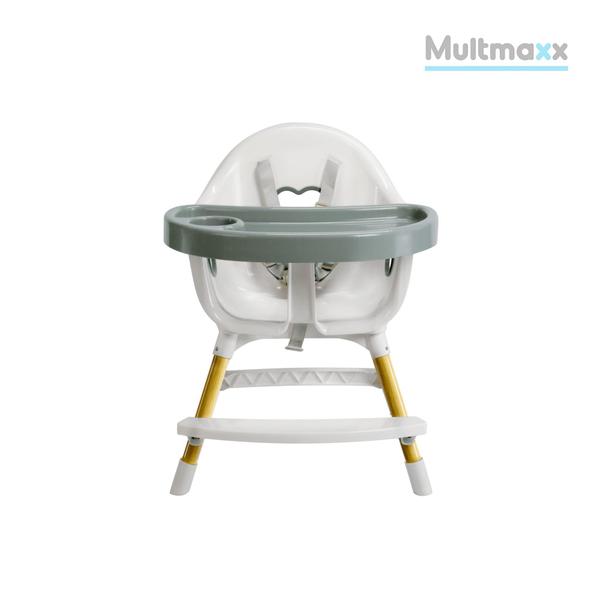 Imagem de Cadeira de Alimentação Alta Bebê Dobrável 6-36 Meses Verde Multmaxx