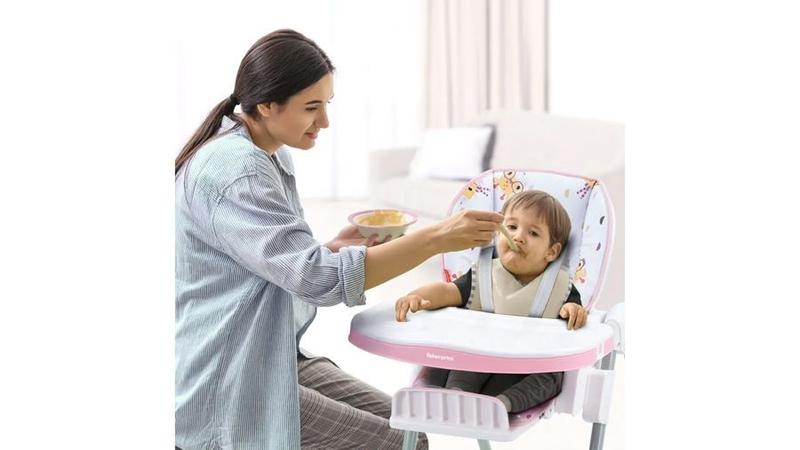 Imagem de Cadeira de Alimentação Chef's Chair Rosa para Bebê Criança Fisher Price