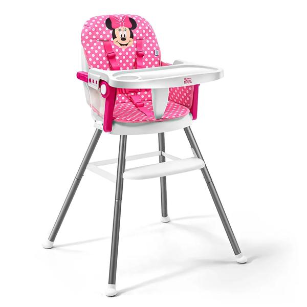 Imagem de Cadeira De Alimentacao Minnie Mouse Infantil Disney Suporta Ate 25kg Portatil - Multikids