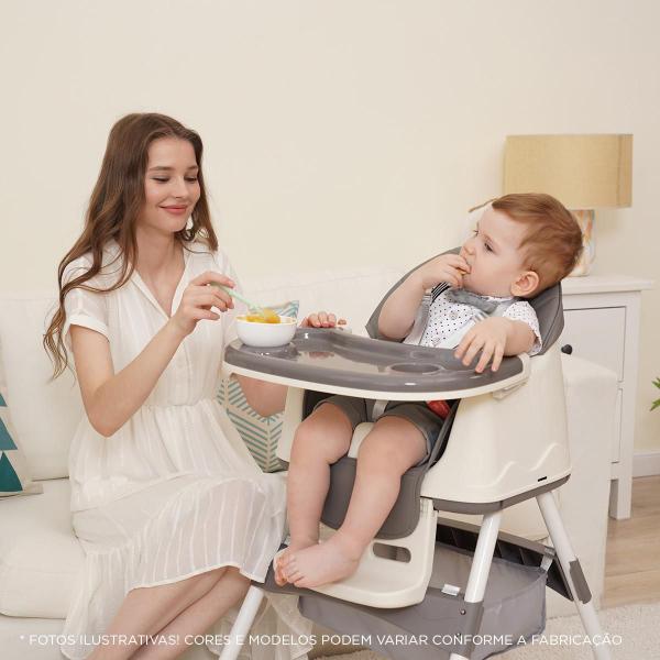 Imagem de Cadeira De Alimentação Portátil Bebê Honey Maxi Baby - Cinza