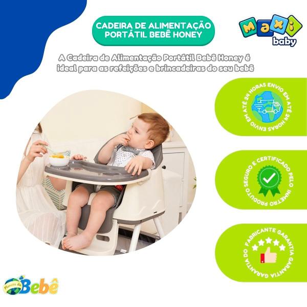 Imagem de Cadeira de Alimentação Portátil Bebê Honey Maxi Baby