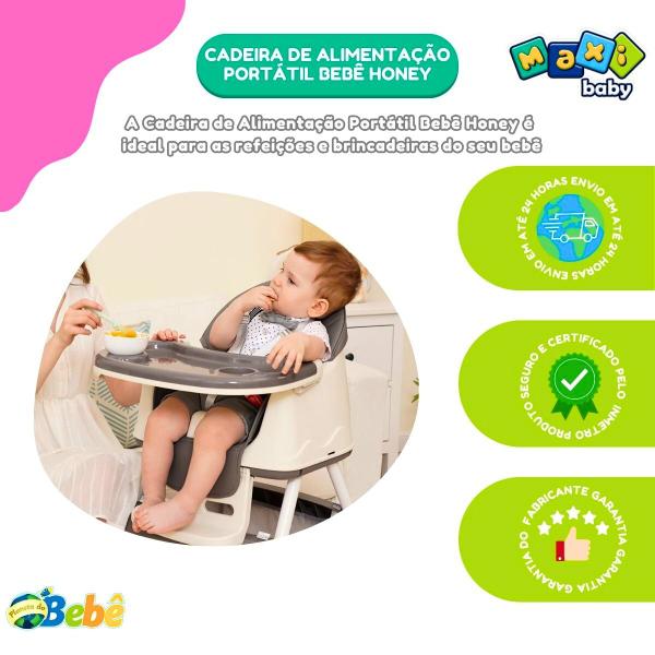 Imagem de Cadeira de Alimentação Portátil Bebê Honey Maxi Baby