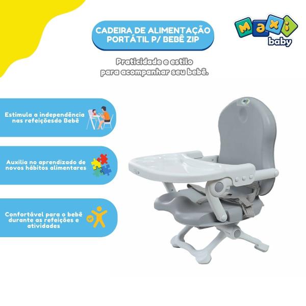 Imagem de Cadeira De Alimentação Portátil P/ Bebê Zip - Maxi Baby 