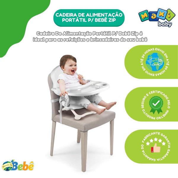 Imagem de Cadeira De Alimentação Portátil P/ Bebê Zip - Maxi Baby 