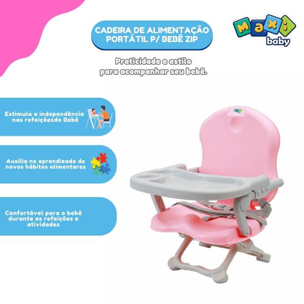 Imagem de Cadeira De Alimentação Portátil P/ Bebê Zip - Maxi Baby 