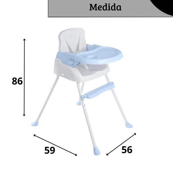 Imagem de Cadeira De Alimentação Refeição Bebê Portátil Infantil 3 em 1 Altura Ajustável