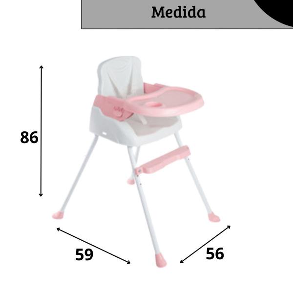 Imagem de Cadeira De Alimentação Refeição Bebê Portátil Infantil 3 em 1 Altura Ajustável