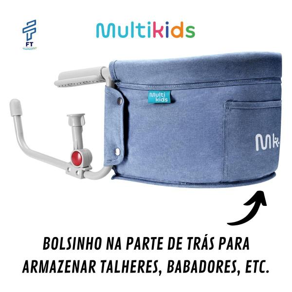 Imagem de Cadeira de Alimentação Refeição Infantil de Encaixe Portátil