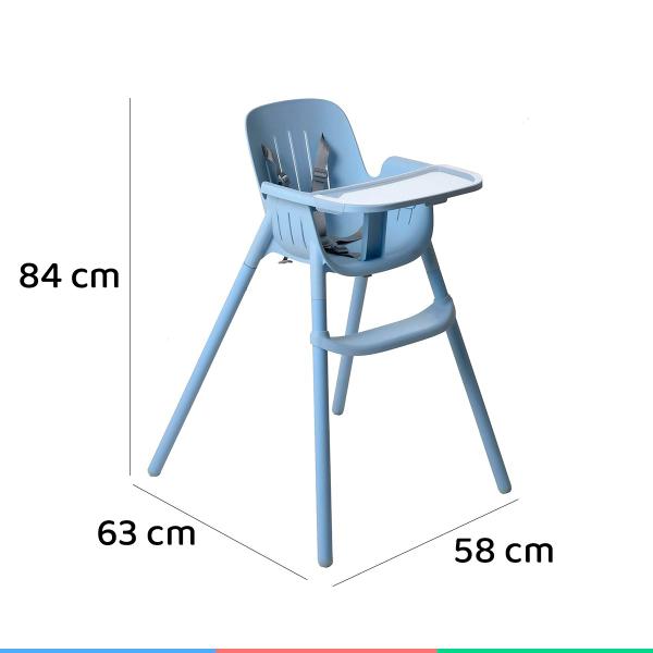 Imagem de Cadeira de Alimentação Refeição Para Bebê Com Bandeja e Cinto Poke Burigotto