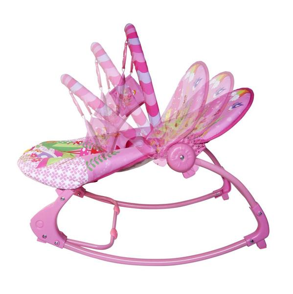 Imagem de Cadeira De Balanço Musical E Vibratória Color Baby 18kg Rosa New Rocker