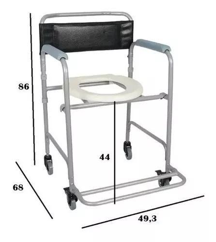 Imagem de Cadeira de Banho Higienica D30 Dellamed Com Comadre 