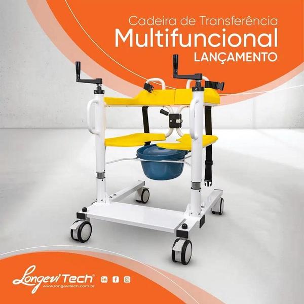 Cadeira de banho para pacientes com mobilidade reduzida longevitech Imagem de Cadeira de banho para pacientes com mobilidade reduzida longevitech