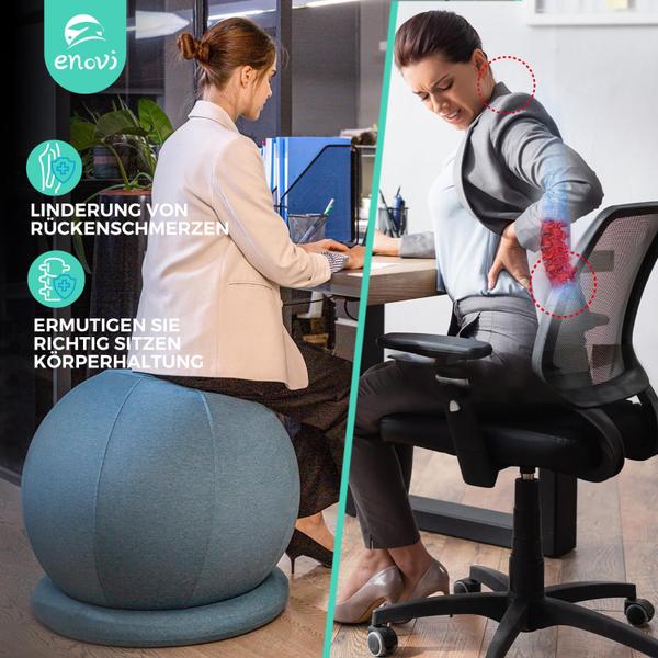 Imagem de Cadeira de bola de ioga ENOVI ProBalanceΩ Ball Chair Exercise Ball