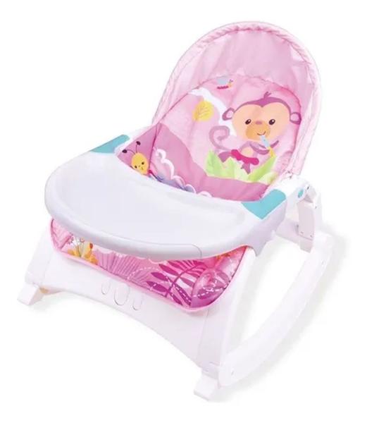 Imagem de Cadeira De Descanso Bebê Repouseira Baby Style Little Rosa Animals