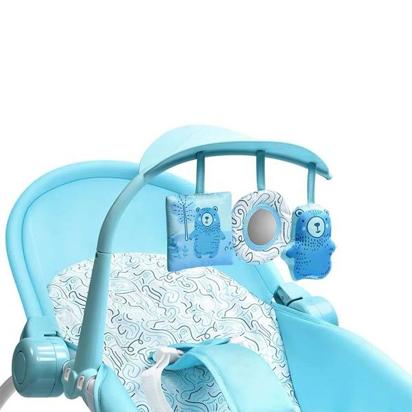 Imagem de Cadeira de Descanso e Balanço para Bebês - Até 18 kg - Seasons - Azul - Multikids Baby